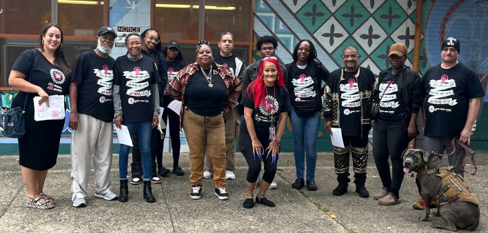 Positive Women’s Network members get out the vote in Philadelphia.