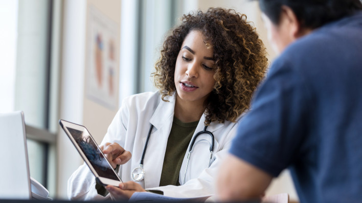 Latino Doctor Patient