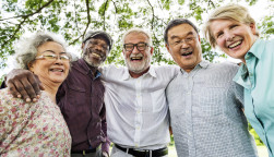 Group of Senior Retirement Discussion Meet up Concept