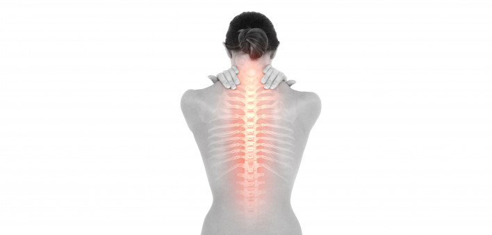 photo illutration woman spine
