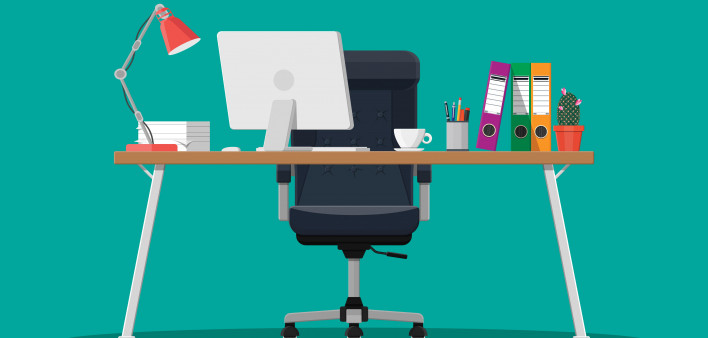 office desk and chair