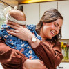 Courtney Storti was diagnosed with thyroid cancer when her son was a baby. After treatment, she got pregnant and gave birth to a daughter.