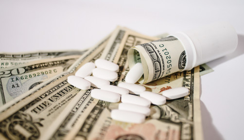 pills and money