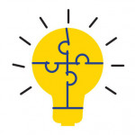 lightbulb brain icon