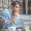 teen boy smoking