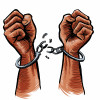illustration slave breaking chains