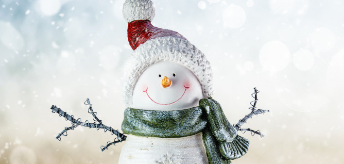 Happy Snowman photo illustration