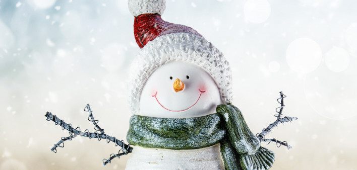 Happy Snowman photo illustration