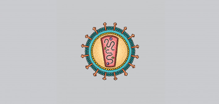 illustration HIV virus
