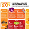 POZ HIV awareness poster 2025