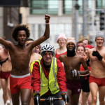 The annual Red Undie Run, held in December, supports HIV efforts in Minnesota.