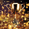 POZ Awards Trophey Gold glitter