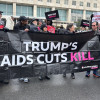 HIV advocates protest funding cuts to PEPFAR