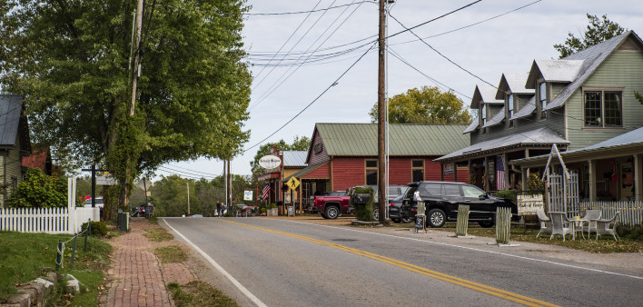 Main Street of Leiper's Fork, Tennessee