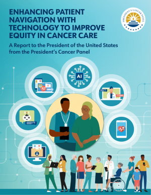Cover of the report on patient navigation and technology