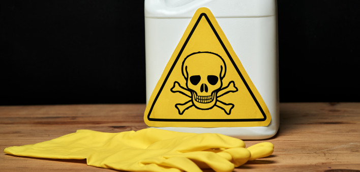 Skull & Crossbones Sign Poisonous, Chemical,