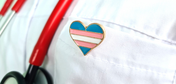 Transgender LGBT symbol stethoscope