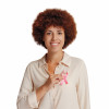 woman with pink ribbon