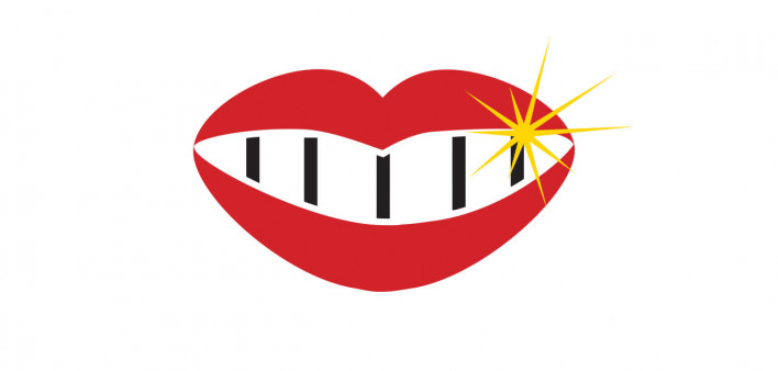 Dental Icons lips and teeth with braces