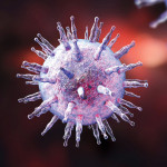 Epstein-Barr virus illustration
