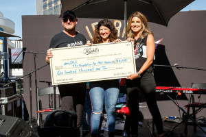 A scene from Kiehl’s 10th annual LifeRide for amfAR, July 2019
