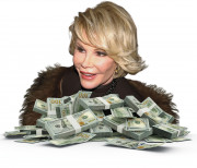 Jone Rivers and pile of money