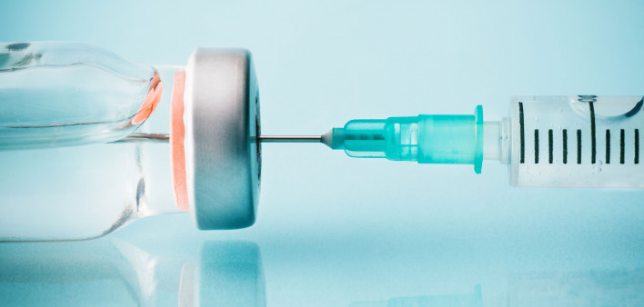 vial and needle vaccine injection medication