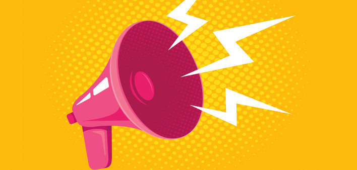 illustration megaphone