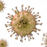 Cytomegalovirus, DNA virus from herpesviridae family stock photo Cytomegalovirus,