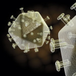 illustration of hiv virus