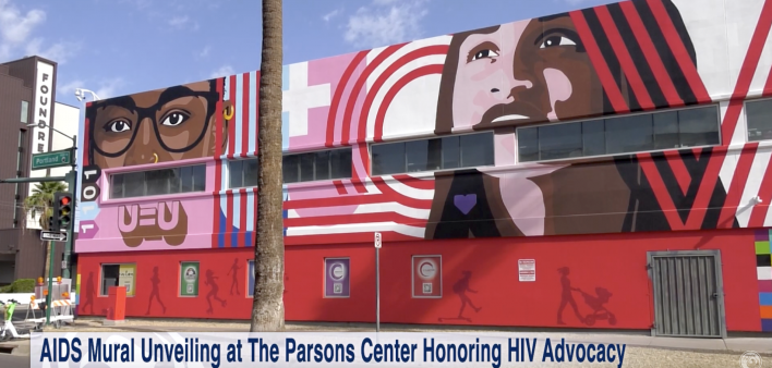 A new mural in downtown Phoenix raises HIV awareness. It was unveiled April 2, 2025, at the Parsons Center for Health and Wellness.