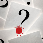 question mark and virus