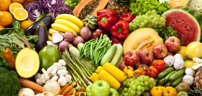 healthy fruits and vegetables