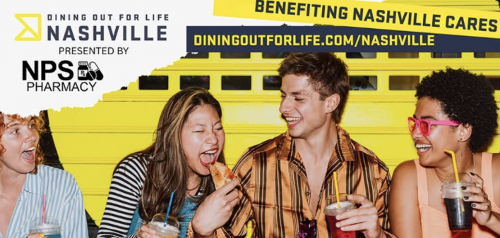 Detail from a promo for Nashville's May 1 Dining Out for LIfe 2025 event