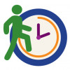 weight icon walk and clock