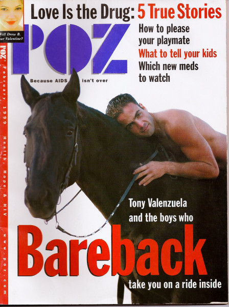 Valenzuela on the February 1999 POZ cover