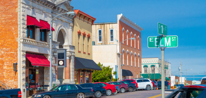 Main Street in Rogers, Arkansas