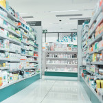 pharmacy shelves