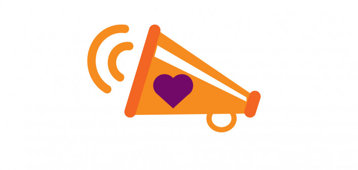icon megaphone heart