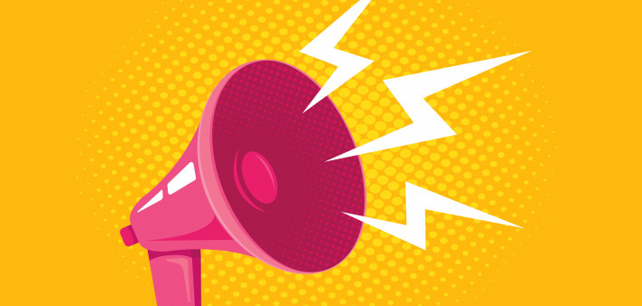illustration megaphone