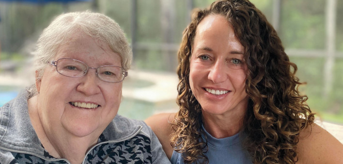 Erica Lavina and her mother, Pam