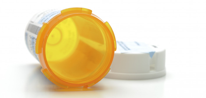 Empty Prescription Medicine Bottle