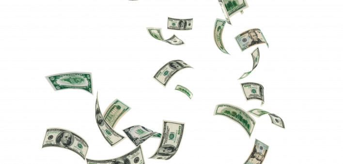 falling money bills currency