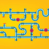 illustration of pipeline pipes and valves
