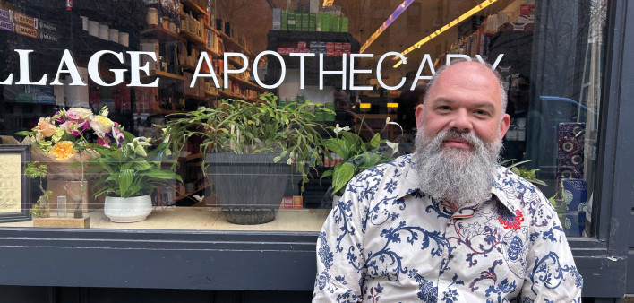 John Kaliabakos at Village Apothecary