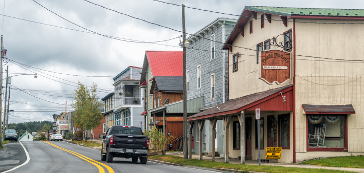 A small town in West Virginia. Many rural residents must travel hours to see a health care specialist.