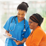 nurse and patient black