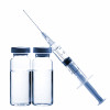 two vials and a syring