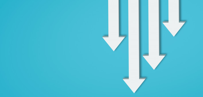 illustration down arrows