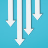 illustration down arrows